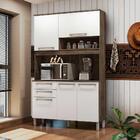 Armário De Cozinha 5 Portas 2 Gavetas Carvalho Branco Paris M