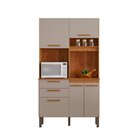 Armário De Cozinha 5 Portas 2 Gavetas Dubai Cinamomo/off-white