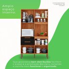 Armário De Cozinha 5 Portas 2 Gavetas Dubai Cinamomo/preto