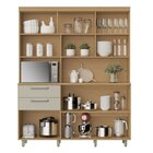 Armário De Cozinha 5 Portas 2 Gavetas Nobreza 160cm 100% Mdf