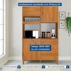 Armário De Cozinha 5 Portas E 2 Gavetas 100% Mdf Viena Cinamo