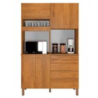 Armário De Cozinha 5 Portas E 2 Gavetas 100% Mdf Viena Cinamo