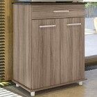 Armário De Cozinha 65 Cm Isis 2 Portas 1 Gaveta Carvalho - Ni