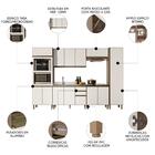 Armário De Cozinha 6 Peças Com Pia 120cm Jessy N03 Carvalho/o