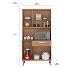 Armário De Cozinha 6 Portas 1 Gaveta Carol Poliman Móveis Car