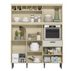 Armário De Cozinha 6 Portas 1 Gaveta Com Adega Carvalho Off W