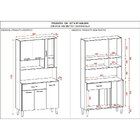 Armário De Cozinha 6 Portas 1 Gaveta Golden Freijó/supremo
