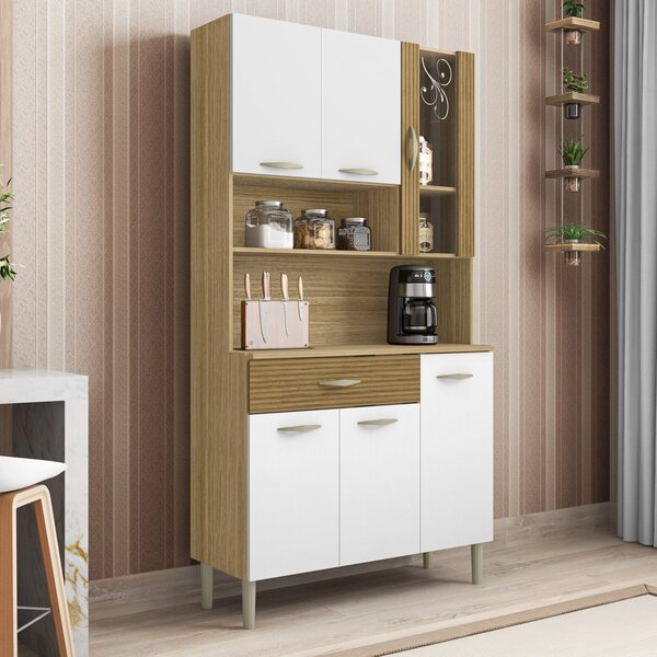 Armário De Cozinha 6 Portas 1 Gaveta Golden Freijó/supremo/ C