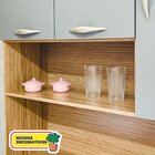 Armário De Cozinha 6 Portas 1 Gaveta Golden Nogueira/off Whit