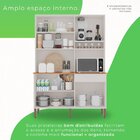 Armário De Cozinha 6 Portas 1 Gaveta New Siena Branco