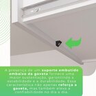 Armário De Cozinha 6 Portas 1 Gaveta New Siena Branco