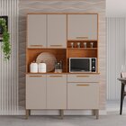 Armário De Cozinha 6 Portas 1 Gaveta New Siena Cinamomo/off-w