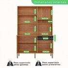 Armário De Cozinha 6 Portas 1 Gaveta New Siena Cinamomo/preto