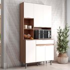 Armário De Cozinha 6 Portas 1 Gaveta Nubia  Carvalho/off White