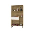 Armário De Cozinha 6 Portas 1 Gaveta Pan  Freijó/supremo