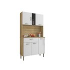 Armário De Cozinha 6 Portas 1 Gaveta Pan  Freijó/supremo