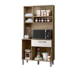 Armário De Cozinha 6 Portas 1 Gaveta Sofia Carvalho Oak/off W