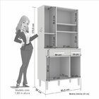 Armário De Cozinha 6 Portas 2 Gaveta Madri Sallêto Móveis Bra