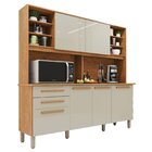 Armário De Cozinha 6 Portas 2 Gavetas Adelle Yescasa Cinamomo