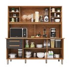 Armário De Cozinha 6 Portas 2 Gavetas Adelle Yescasa Cinamomo