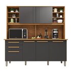 Armário De Cozinha 6 Portas 2 Gavetas Adelle Yescasa Cinamomo