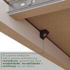 Armário De Cozinha 6 Portas 2 Gavetas Catar Branco