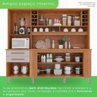 Armário De Cozinha 6 Portas 2 Gavetas Catar Cinamomo/off-white