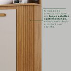 Armário De Cozinha 6 Portas 2 Gavetas Catar Cinamomo/off-white