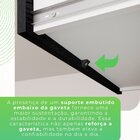 Armário De Cozinha 6 Portas 2 Gavetas Catar Cinamomo/preto