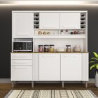 Armário De Cozinha 6 Portas 2 Gavetas Doha Sallêto Móveis Bra