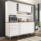 Armário De Cozinha 6 Portas 2 Gavetas Doha Sallêto Móveis Bra