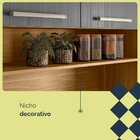 Armário De Cozinha 6 Portas 2 Gavetas Montesa  Freijó/gris