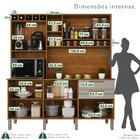 Armário De Cozinha 6 Portas 2 Gavetas New Topázio Cinamomo/of