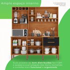 Armário De Cozinha 6 Portas 2 Gavetas New Topázio Cinamomo/pr