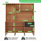 Armário De Cozinha 6 Portas 2 Gavetas New Topázio Cinamomo/pr