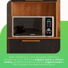 Armário De Cozinha 6 Portas 2 Gavetas New Topázio Cinamomo/pr