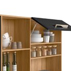 Armario De Cozinha 6 Portas 2 Gavetas Salsa Freijó/preto Esfe