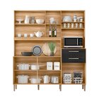 Armario De Cozinha 6 Portas 2 Gavetas Salsa Freijó/preto Esfe