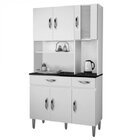 Armário De Cozinha 6 Portas 2 Gavetas Ventura Chf Branco/imbu