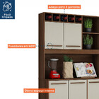 Armário De Cozinha 6 Portas 3 Gavetas Granada Valdemóveis