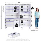 Armário De Cozinha 6 Portas 3 Gavetas Mega Branco