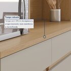 Armário De Cozinha 6 Portas 3 Gavetas Realeza 220cm 100% Mdf