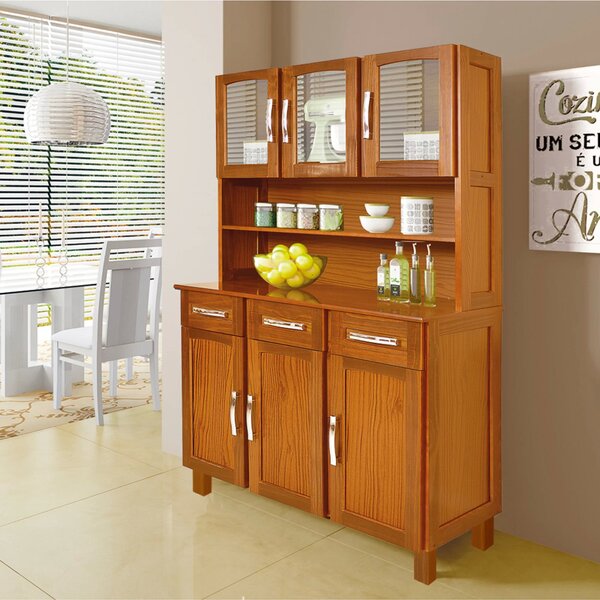 Armário De Cozinha 6 Portas 3 Gavetas Salvador Rodmóveis Ypê