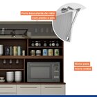 Armário De Cozinha 6 Portas 4 Gavetas Maranella Chocolate/off