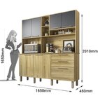 Armário De Cozinha 7 Portas 2 Gavetas Anabela Sallêto Móveis