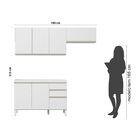 Armário De Cozinha 7 Portas 2 Gavetas Classic Fiorello Home -