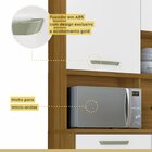 Armário De Cozinha 7 Portas 2 Gavetas Master Freijó/branco