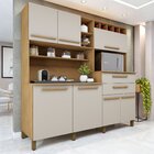 Armário De Cozinha 7 Portas 2 Gavetas Monte Rey   Cinamomo/of