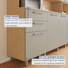 Armário De Cozinha 7 Portas 2 Gavetas Nobreza 210cm 100% Mdf