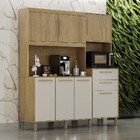 Armário De Cozinha 7 Portas 2 Gavetas Quartzo Valdemóveis